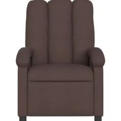 vidaXL Sillón reclinable eléctrico tela marrón oscuro Marrón oscuro Best