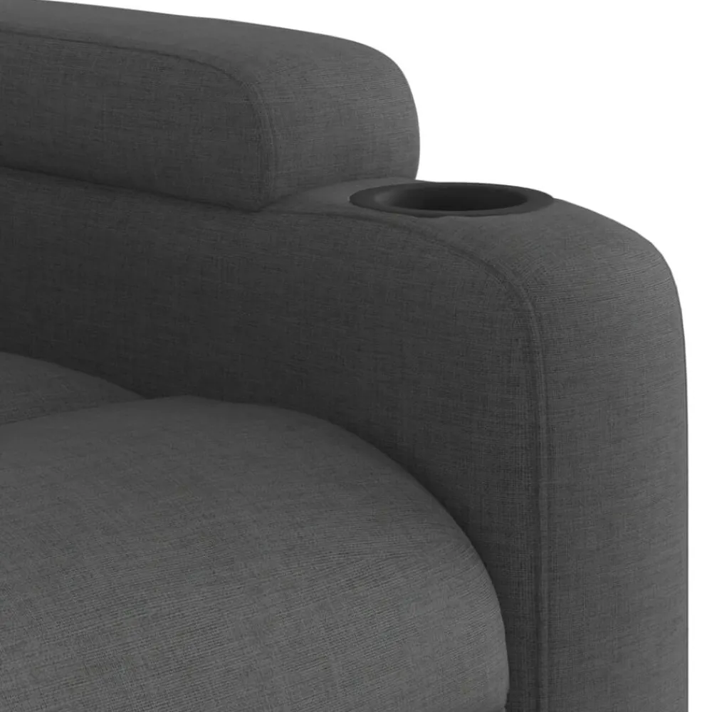 vidaXL Sillón reclinable eléctrico de tela Negro Online
