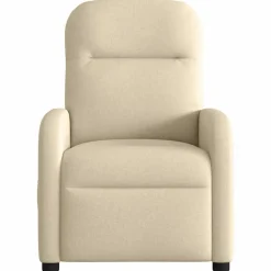 vidaXL Sillón reclinable eléctrico de tela Crema Sale