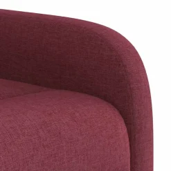 vidaXL Sillón reclinable eléctrico tela rojo tinto Rojo vino tinto New