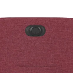 vidaXL Sillón reclinable eléctrico tela rojo tinto Rojo vino tinto New