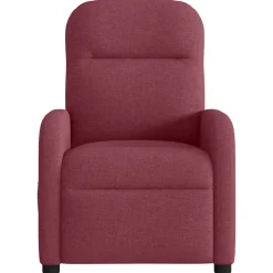 vidaXL Sillón reclinable eléctrico tela rojo tinto Rojo vino tinto New