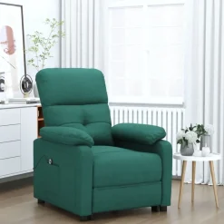 vidaXL Sillas-Sillón reclinable eléctrico tela