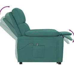 vidaXL Sillas-Sillón reclinable eléctrico tela
