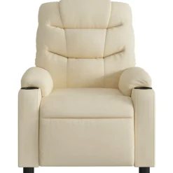 vidaXL Sillas-Sillón reclinable eléctrico de tela