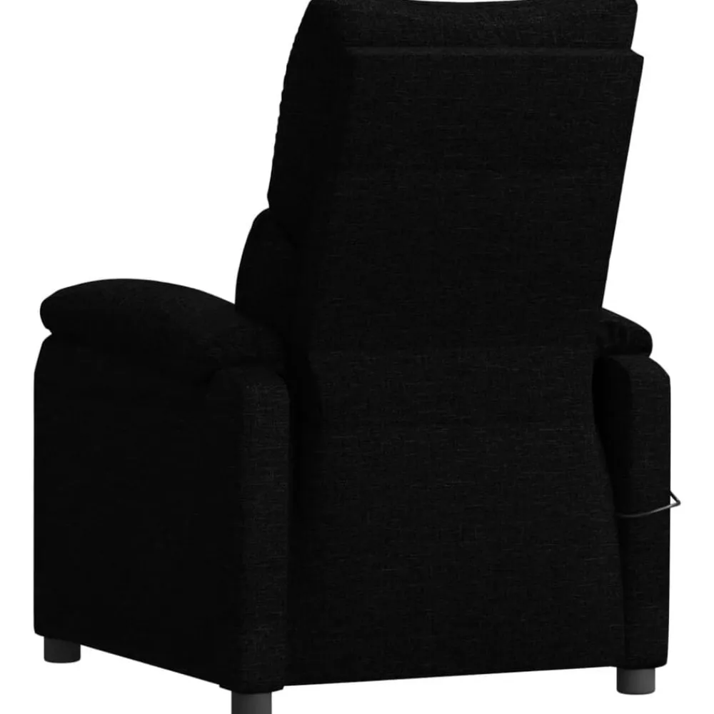 vidaXL Sillón reclinable eléctrico de tela Negro Outlet