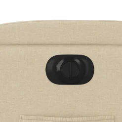 vidaXL Sillón reclinable eléctrico de tela Crema New