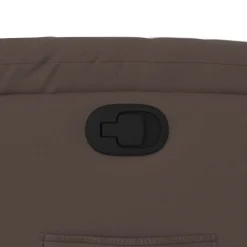 vidaXL Sillas-Sillón reclinable elevable cuero sintético marrón