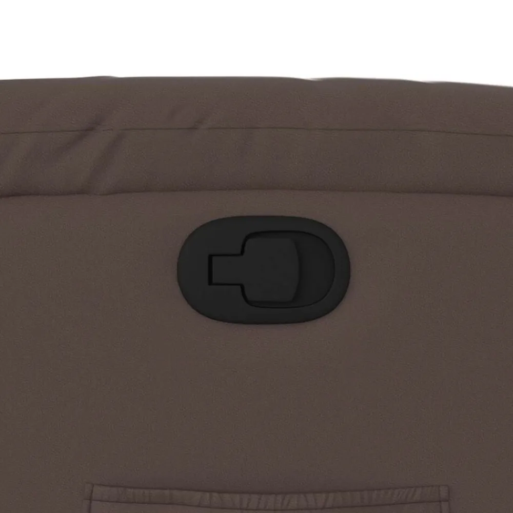 vidaXL Sillas-Sillón reclinable elevable cuero sintético marrón