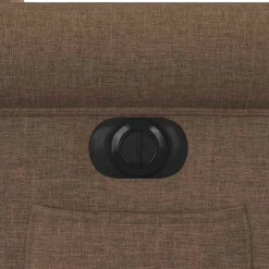 vidaXL Sillón reclinable eléctrico de tela marrón Marr&oacute;n