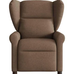 vidaXL Sillón reclinable eléctrico de tela marrón Marr&oacute;n