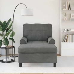 vidaXL Sillas-Sillón reclinable 91 x 157 x 91 cm Terciopelo