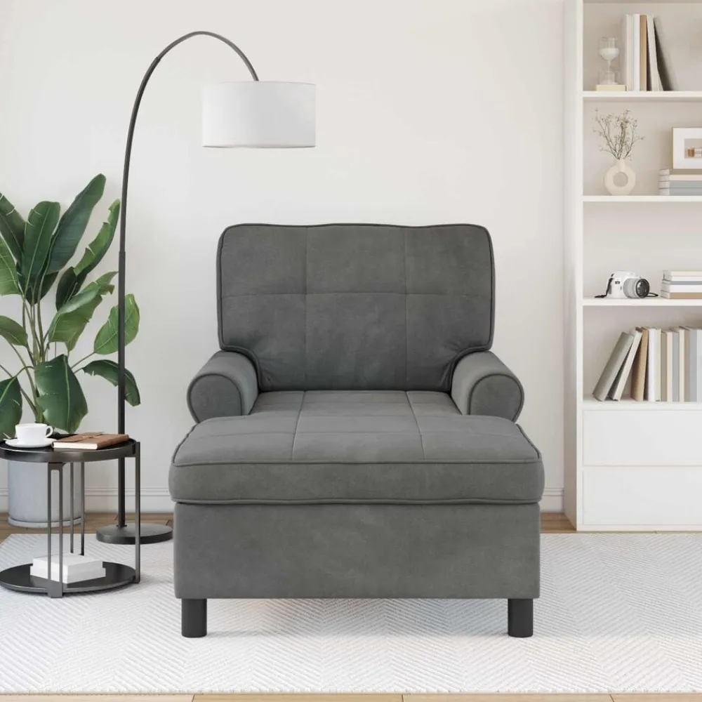 vidaXL Sillas-Sillón reclinable 91 x 157 x 91 cm Terciopelo