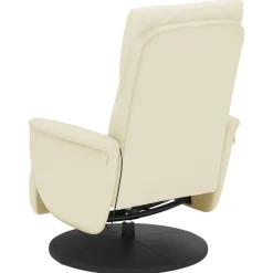 vidaXL Sillas-Sillón reclinable masaje con reposapiés cuero sintético