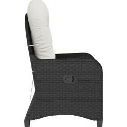 vidaXL Muebles De Jardín-Sillón reclinable 56 x 66 x 95 cm ratán sintético
