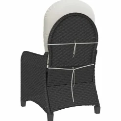vidaXL Muebles De Jardín-Sillón reclinable 56 x 66 x 95 cm ratán sintético