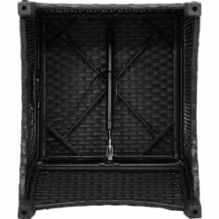 vidaXL Muebles De Jardín-Sillón reclinable 56 x 66 x 95 cm ratán sintético