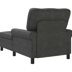 vidaXL Sillón reclinable 91 x 157 x 91 cm Cuero sintético Negro New