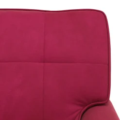vidaXL Sillón reclinable Rojo vino 91 x 157 x 91 cm Terciopelo Rojo vino tinto Outlet
