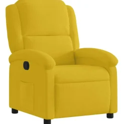 vidaXL Sillón reclinable terciopelo Amarillo Best