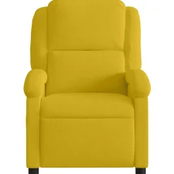 vidaXL Sillón reclinable terciopelo Amarillo Best
