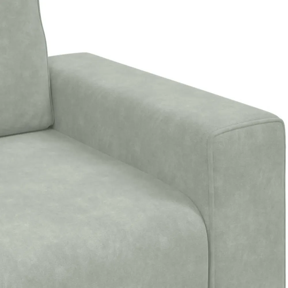 vidaXL Sillón sofá 100x77x82 cm terciopelo Gris claro Best