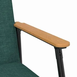 vidaXL sillón tela Verde oscuro
