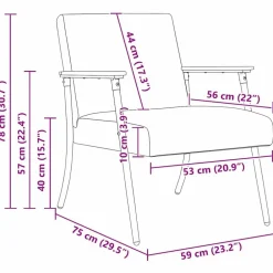 vidaXL sillón tela Verde oscuro