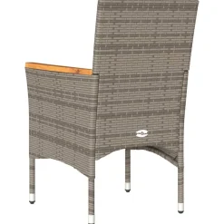 vidaXL Muebles De Jardín-Sillones de jardín con cojines 2 uds ratán sintético