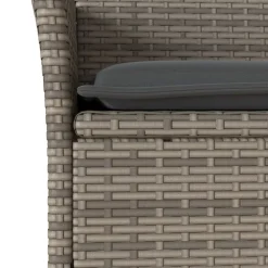 vidaXL Muebles De Jardín-Sillones de jardín con cojines 2 uds ratán sintético