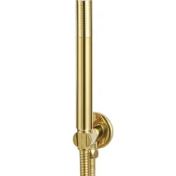 vidaXL Sistema de ducha acero inoxidable 201 Dorado New