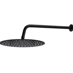 vidaXL Sistema de ducha acero inoxidable 201 Negro Outlet