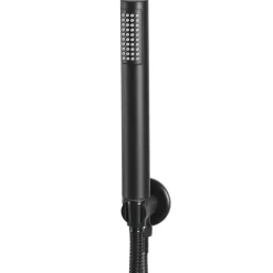vidaXL Sistema de ducha acero inoxidable 201 Negro Outlet