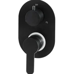 vidaXL Sistema de ducha acero inoxidable 201 Negro Outlet