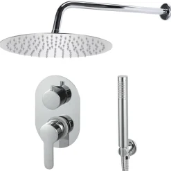 vidaXL Fontanería-Sistema de ducha acero inoxidable 201