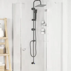 vidaXL Fontanería-Sistema de Ducha 47 x 20 x 95 cm Acero inoxidable