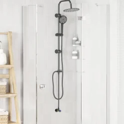 vidaXL Fontanería-Sistema de Ducha 47 x 20 x 95 cm Acero inoxidable