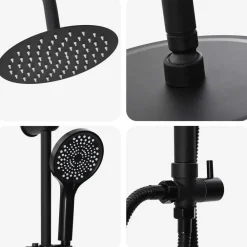vidaXL Fontanería-Sistema de Ducha 47 x 20 x 95 cm Acero inoxidable