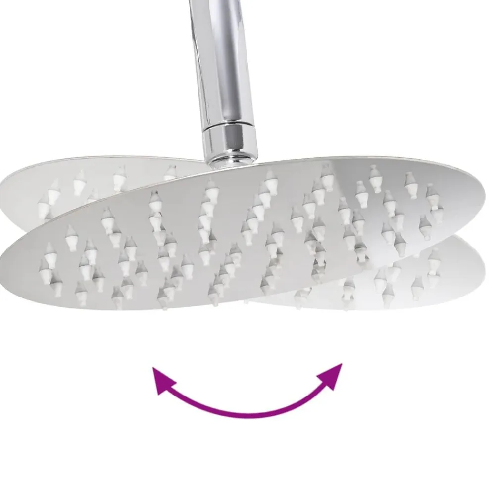 vidaXL Fontanería-Sistema de Ducha 47 x 20 x 95 cm Acero inoxidable