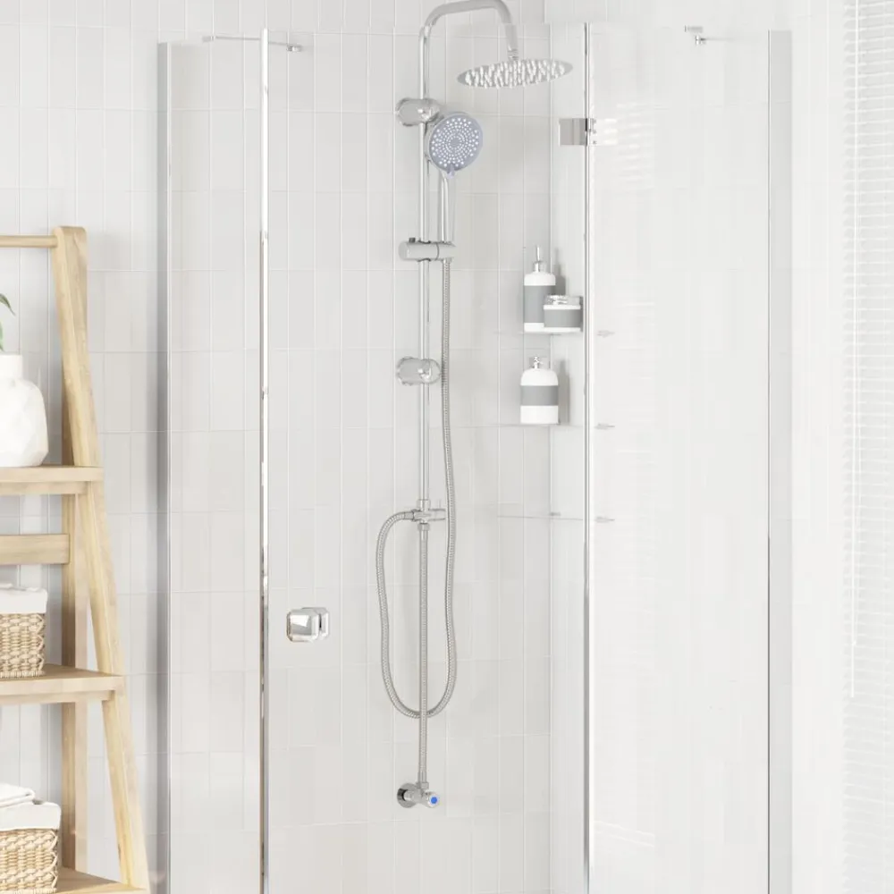 vidaXL Fontanería-Sistema de Ducha 47 x 20 x 95 cm Acero inoxidable