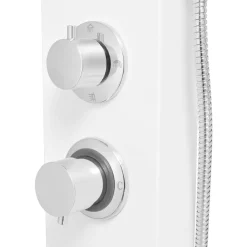vidaXL Fontanería-Sistema de panel de ducha aluminio mate