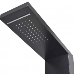 vidaXL Fontanería-Sistema de panel de ducha aluminio mate