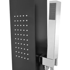 vidaXL Fontanería-Sistema de panel de ducha aluminio mate