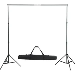 vidaXL Sistema de soporte de telón fondo 300x300 cm Blanco Online