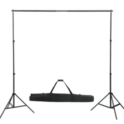 vidaXL Sistema de soporte de telón fondo fotográfico 600x300 cm Blanco Online