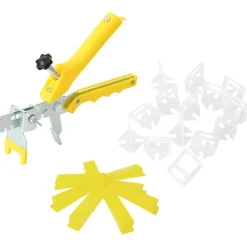 vidaXL Herramientas-Sistema para nivelación de azulejos 250 cuñas 500 calzos 1 mm