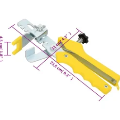 vidaXL Herramientas-Sistema para nivelación de azulejos 250 cuñas 500 calzos 1 mm