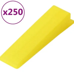 vidaXL Herramientas-Sistema para nivelación de azulejos 250 cuñas 500 calzos 1 mm