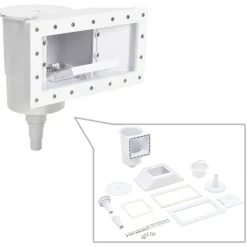 vidaXL Piscina Y Spa-Skimmer de piscina de boca ancha de 11 piezas 34,3x25x30,5 cm