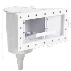 vidaXL Piscina Y Spa-Skimmer de piscina de boca ancha de 11 piezas 34,3x25x30,5 cm